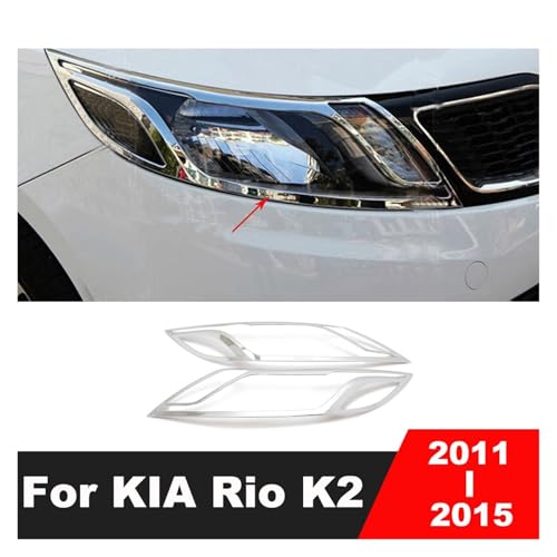 Embellecedores de bisel para faros解决老化 KIA Rio K2 accesorios frontal 5