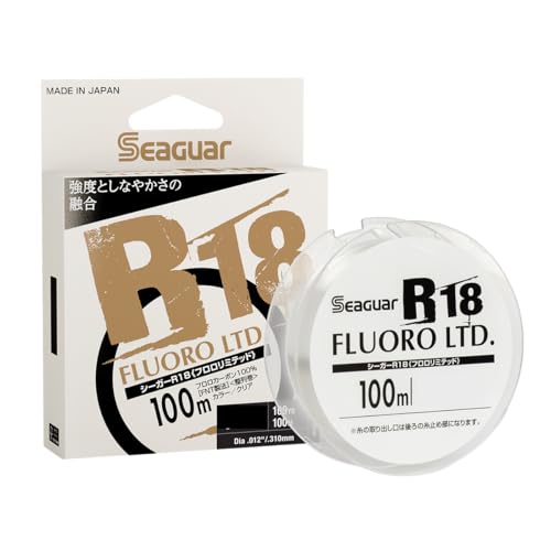 Seaguar Fluorocarbon Fishing Line JDM R18 Fluoro Ltd. 109yd, 5LB, Clear - 05RFL109