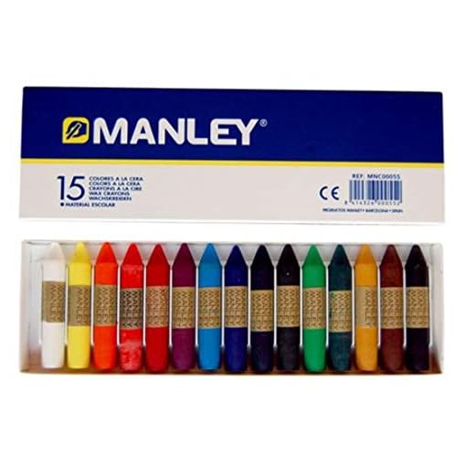 Ceras Manley 15 Colores 6cm =000552=