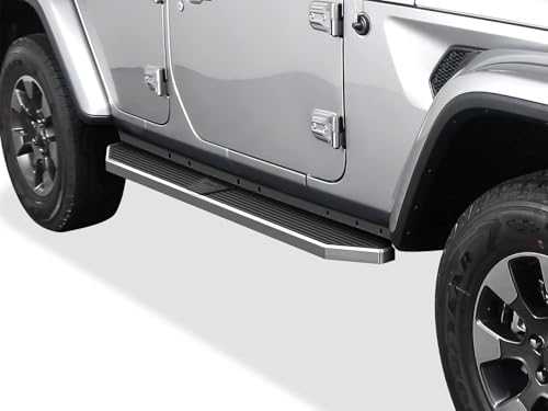 Estribos laterales de acero inoxidable para Jeep Wrangler JL miniatura 4