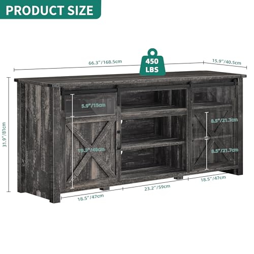 Yitahomebuffetstoragecabinetwithpoweroutlet66farmhousesideboardcabinetwslidingbarndoorsandadjustableshelflargecoffeebarwinecabinetforkitchenlivingroomdarkrusticoak Urban Country Home Decor Yitahome buffet storage cabinet with power outlet 66 farmhouse sideboard cabinet wsliding barn doors and adjustable shelf large coffee bar wine cabinet for kitchen living room dark rustic oak urban country home decor