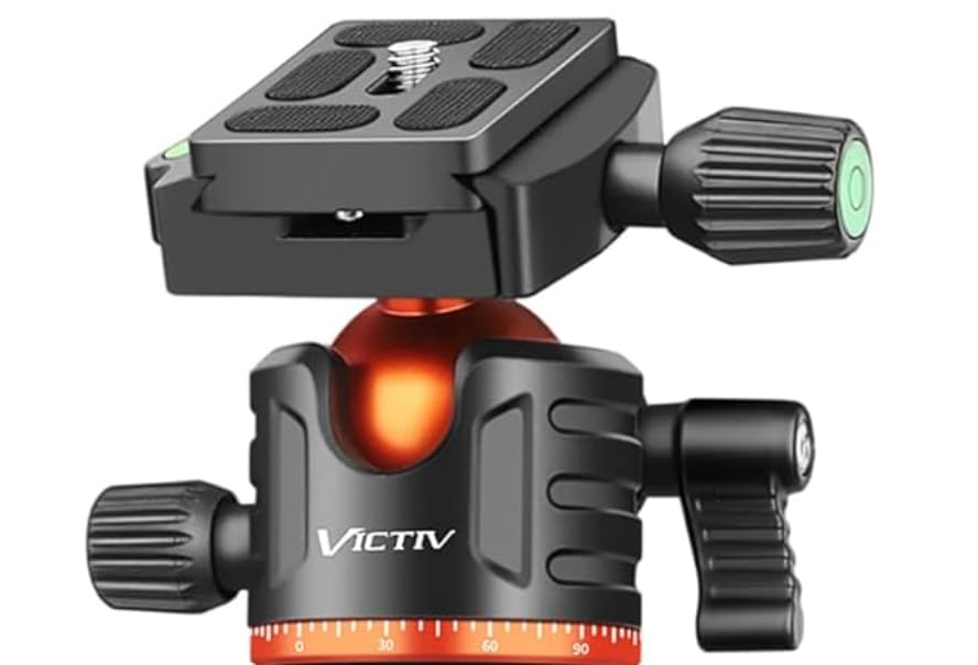 Victiv AP50 Tripod Head showing its main components
