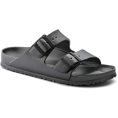 Birkenstock Women's Arizona EVA Slippers in Metallic Anthracite Cover