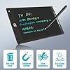 Magnetic Dry Erase Board for Fridge, 9.86.7 Small LCD Writing Tablet Blackboard Grocery to Do List Magnet Pad Black White Whiteboard Adult Chore Chart Refrigerator Digital Notepad Message Center