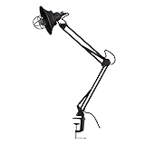 Ampoule クランプライト 照明 おしゃれ デスクライト アイアン 照明器具 間接照明 電球別売 ブラック クリップライト RAUTA ラウタ クランプ式デスクライト