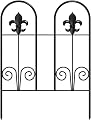 MOOACE Decorative Garden Fence 20 Pack, 16.5 in(H) x 21 ft(L), Outdoor Animal Barrier Fence, No-Dig Fencing for Dogs Rabbits Pets Rustproof Wire Mesh Panels, Flower Borders for Backyards and Yards