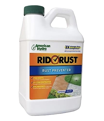 IPW Industries Inc. - Rust Remover & Stain Preventer Outdoor Stain Remover 2X Concentration Landscaping Rust Prevention - 64 oz (1-Pack)