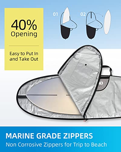 Oceanbroad Surfboard Longboard Bag 5'0, 5'6, 6'0, 6'6, 7'0, 7'6, 8'0, 8'6, 9'0, 9'6, 10'0 #TOP6