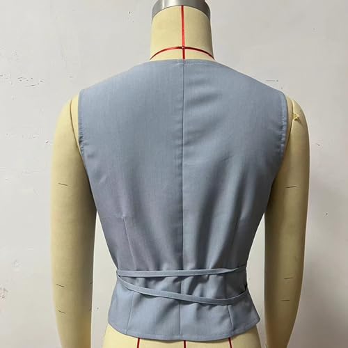 Deep V-neck Sleeveless Tops Solid Color Tank Top Women's Vest for3