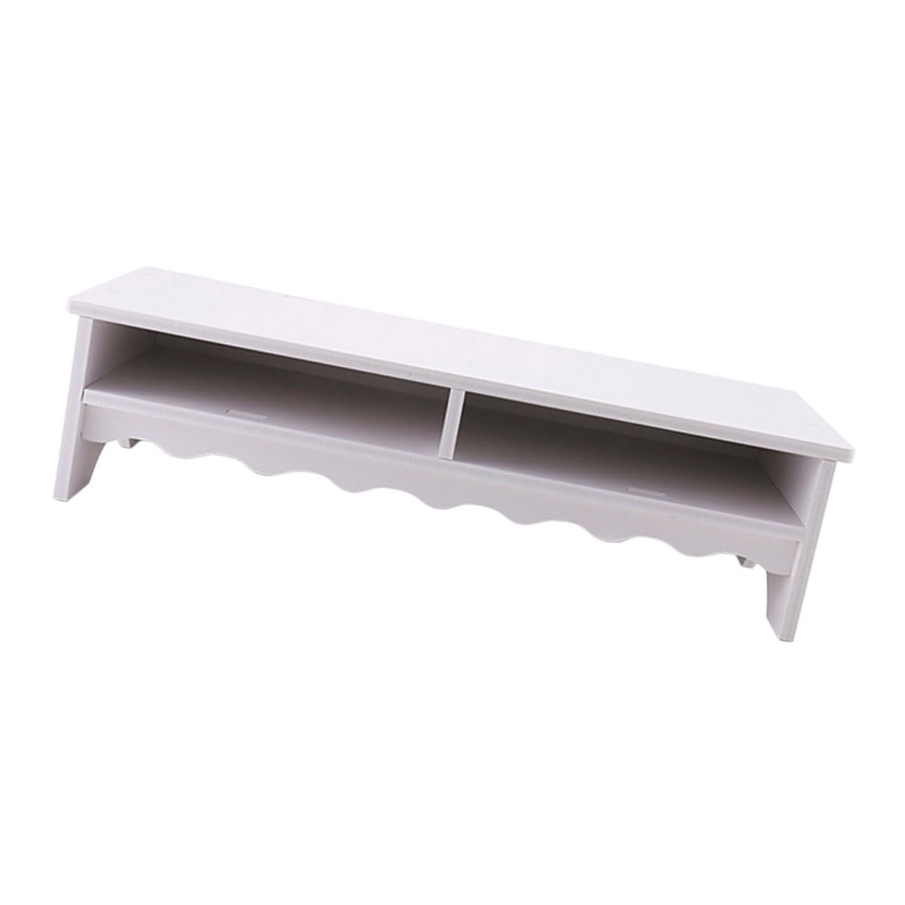 Rehausseur bureau ergonomique double couche support écran ordinateur blanc sans outil