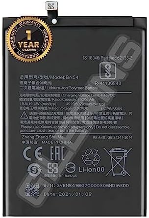 Original BN54 Battery for Redmi Note 9 /10x 4G / 10X 5G / 10x pro 5G / Battery with 1 Year Warranty***(SEP0063)