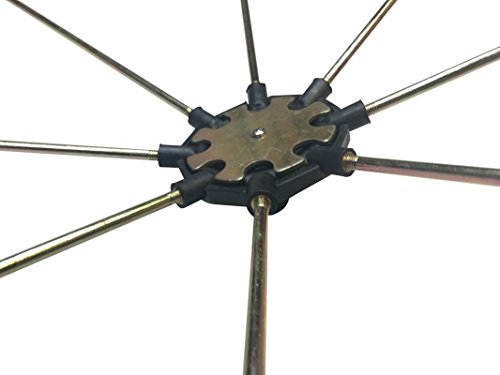 Advantek Pet Gazebo Replacement Umbrella Style Roof Frame, 4ft (Small)