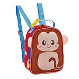 Kit Lancheira e Estojo Escolar Zoop Animais Macaco