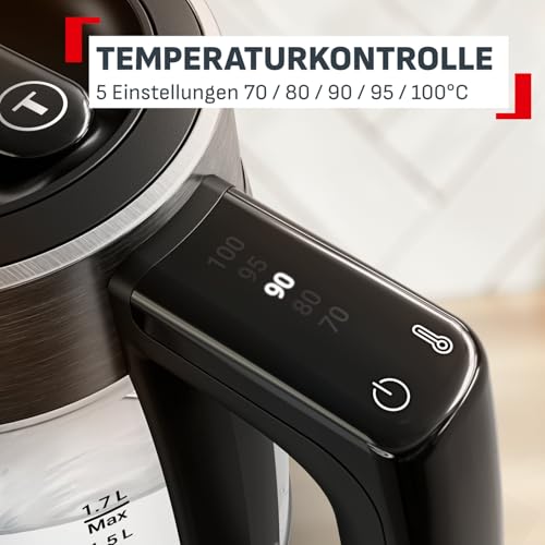 Tefal Express elektrischer Wasserkocher, 1,7 L, Griffsteuerung, Farbanzeige – Bild 4