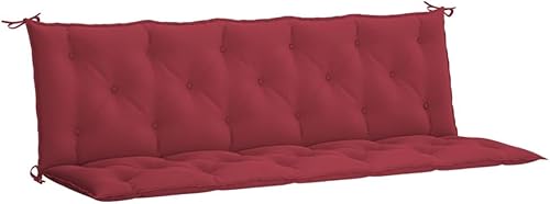 vidaXL 2 cojines de banco para interiores y exteriores, cojines de sofá biplaza para patio, cojines de asiento de columpio de porche,