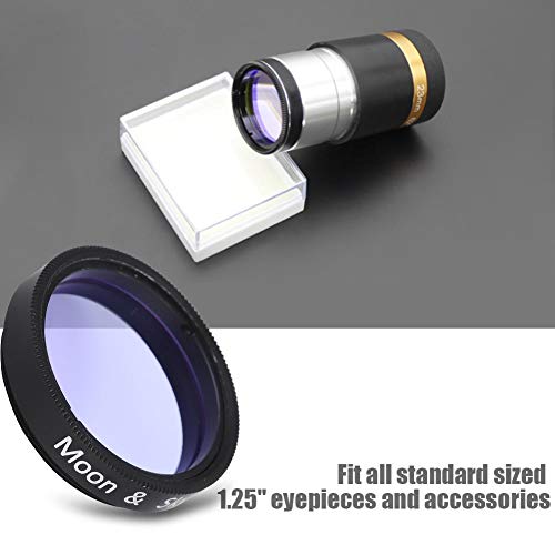 1.25 inch Moon Filter,Aluminum Alloy Sky Glow & Moon Filter Optical Glass for Telescope Eyepiece Cuts Light Pollution by Pomya - Image 3