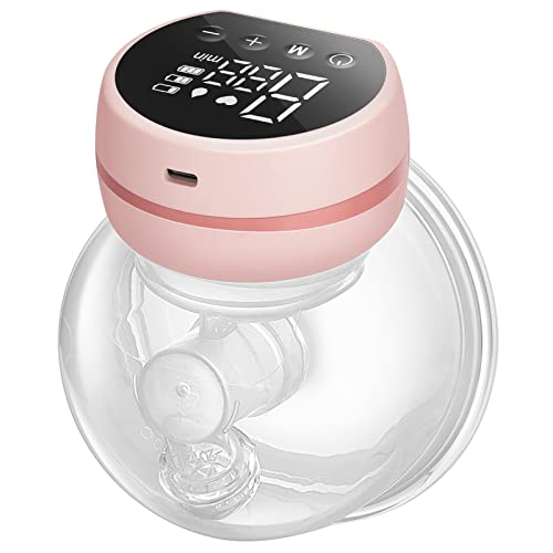 Image of Breast Pump Electric,Wearable Breast Pump,Low Noise & Hands-Free Breast Pump,Portable Breast Pump with 3 Modes 9 Levels,Memory Function Rechargeable Single Milk Extractor with Massage Mode-24mm Flange
