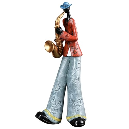 Vintage jazz band decorative sculpture,western band sculpture,creative musician decoration,abstract...
