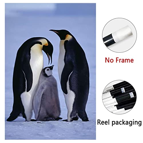 Canvas Wall Art Penguins Unframe Oil Paintings On Canvas Wall Art Abstract Art Canvas Paintings Picture Wall Art Modern Wall Decor For Bedroom Living Room Home Wall 12X18Inch #TOP1