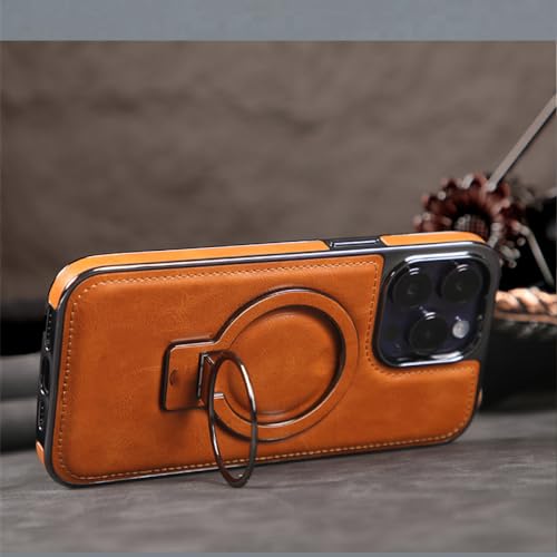 Coque arrière en cuir iPhone 12 Pro Max avec support invisible anti choc