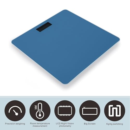 Báscula digital azul marino para peso corporal hasta 180 kg miniatura 3