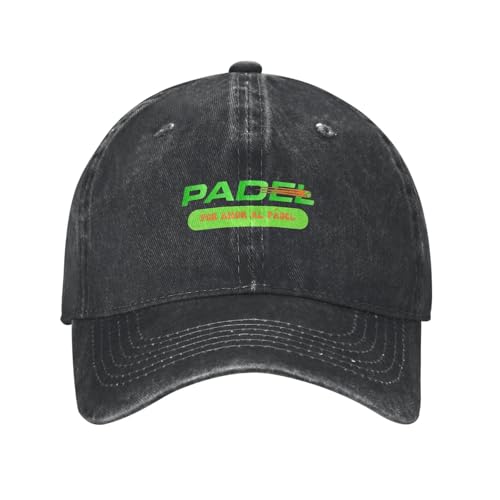 Casquette de baseball ajustable Love Padel avec protection solaire pour camping et loisirs
