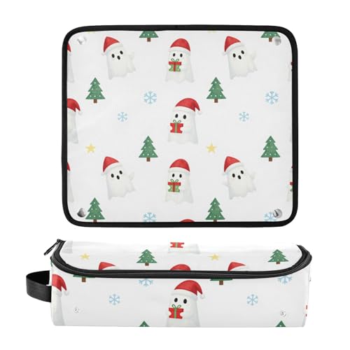 Estuche de viaje 2 en 1 para plancha y rizador con tapete resistente al calor, impermeable, para herramientas calientes y accesorios para el cuidado del cabello. miniatura 3