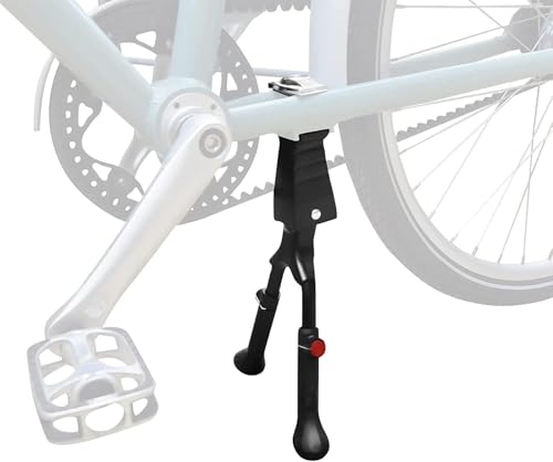 Frdhee Adjustable Bike Kickstand, Center Mount Bike Double Leg Kickstand Aluminium Alloy Bicycle Kickstand for 24, 26, 27.5, 29 Inch Adult Bikes, Perfect for Cruiser, Road and Hybrid Bike