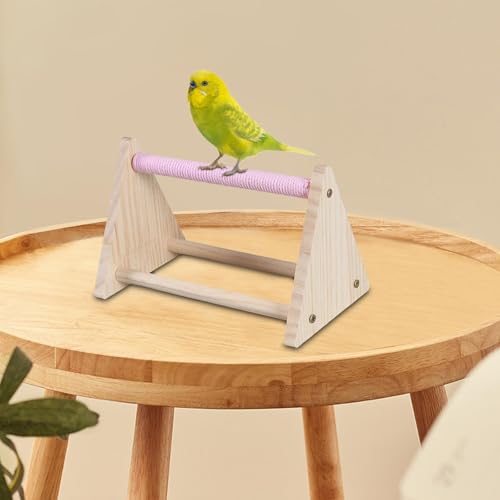 Bothyi Suporte de madeira para, garra de moagem, exercício multifuncional e resistente, poleiro para