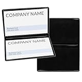 StoreSMART Black Folding Business Card Holders - 50 Pack - Polypropylene Plastic (RPP2915BK50)