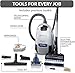 Prolux Phantom Canister PET Vacuum Cleaner, Wessel Werk EBK250 Power Nozzle, Quick Clean, Lightweight, HEPA Filter, Adjustable Suction, Cleans All Surfaces