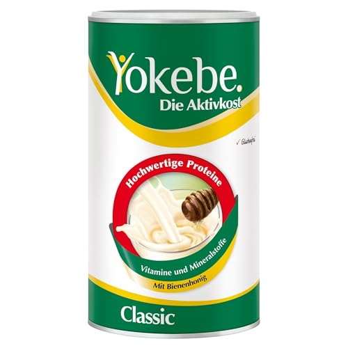YOKEBE Classic – Diätshake zum Abnehmen – glutenfrei und vegetarisch – Mahlzeitersatz zur Gewichtsabnahme mit hochwertigen Proteinen – 500 g