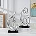 Anding Ceramic Abstract Statue Decoration ，Gift, Silver ，Sculpture Office Home Decoration (1270)