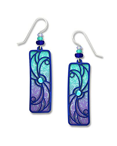 Adajio by Sienna Sky Aqua Violet Column Earrings 7571