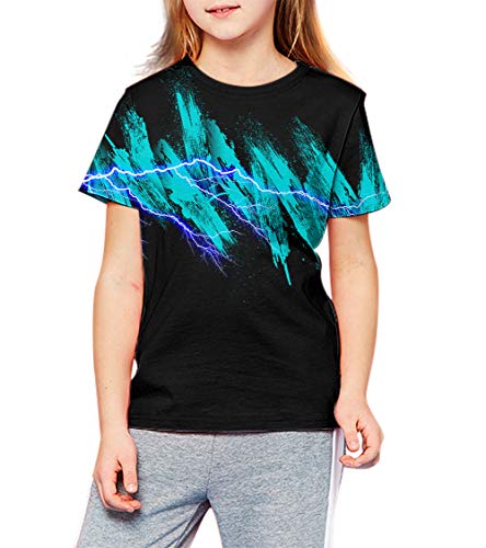 Image of LAIDIPAS Boys Girls 3D Graphic T-Shirt Short Sleeve Tops Tees 6-16 Years