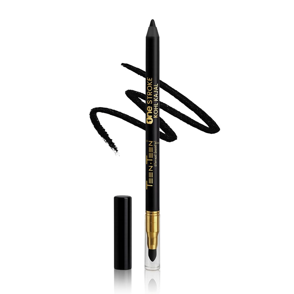 One Stroke Kohl Kajal, Transfer & Water Resistant, Highly Pigmented, Sweat-Proof Texture, Butter Soft Application, Darkest Black, 1.5gm-image-27