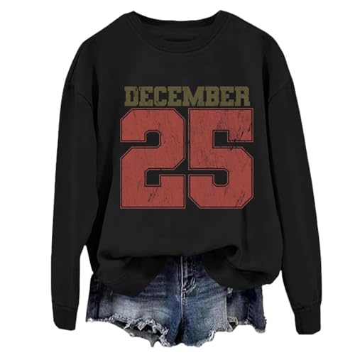 Suéter Informal de Cuello Redondo con temática, Suave y Ligero, Manga Larga, Estampado Festivo para un Uso Diario Acogedor Celebraciones Temporada, Muesca, Punto Ligero/g
