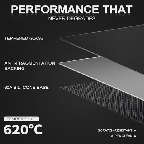 SCRTJSER Ultra-Thin Glass Gaming Mousepad