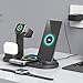Fast Wireless Charger, 4 in 1 Wireless Charging Dock, USB Charger Support Vertical, Horizontal, Folding Flat Charging for Multiple Devices, Multi-Function Cell Phone Charger Stand