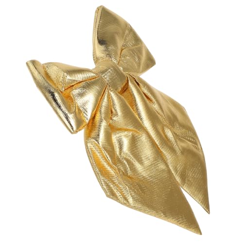 Mikikit Grande Fiocco Decorativo Dorato 40X30 CM in Stoffa per Matrimoni Ghirlande Natalizie e Decorazioni per Feste Fiocco Gigante Riutilizzabile per Albero di Natale e Allestimenti