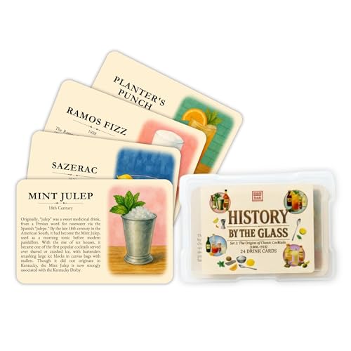 History By The Glass: Classic Cocktail Origins 1806–1919, 20 Illustrated