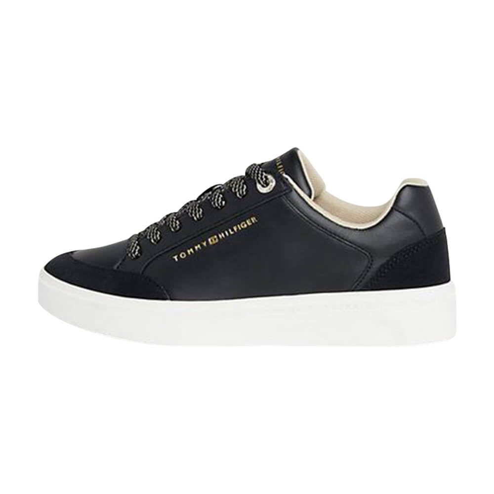 Tommy Hilfiger Seasonal Court Sneaker Fw0fw07683, Zapatilla con Suela Cupsole Mujer