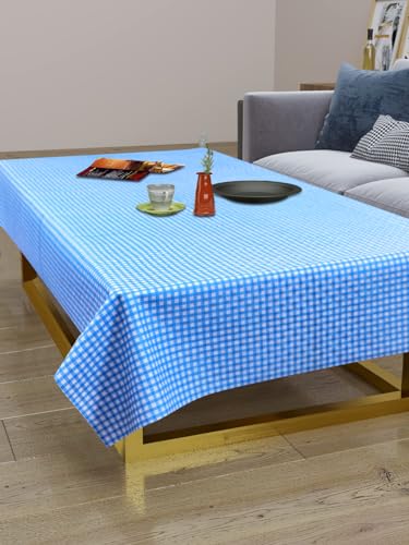 Image of Dakshya Industirs PVC Waterproof Table Cover 36x54 Inch Floral Printed Center Table Cover Washable Plastic Table Sheet Oilproof Dining Table Cover for Coffee Table Living Room Home (Stylish Leaf)