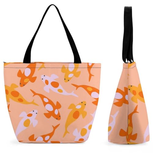 Sac shopping carpes japonaises idéal pour vos voyages et sorties en ville