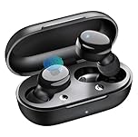 Temdan Wireless Earbuds in-Ear Earphones-Bluetooth 5.3 with Built-in Mics Deep Bass Clear Call Ultralight Headsets, 60H Play Time for iPhone Android Studying Sports Gaming, Black