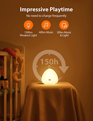 Nursery-Night-Light-for-Kids-with-White-Noise-sympa-2-in-1-LED-Baby-Night-Light-Portable-Rechargeable-Bedside-Lamp-with-Touch-Control-Sleep-Mode-Smooth-Dimming-for-Breastfeeding-Up-to-150H