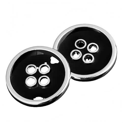 10 pièces de boutons en métal pour costumes chemises manteaux boutons ronds rétro à 4 trous à coudre pour décoration de vêtements et artisanat
