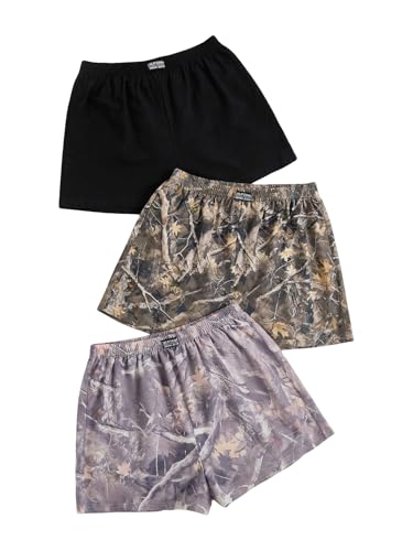 Image of SOLY HUX Women's Summer Shorts 3 Packs Casual Comfy Shorts Sets