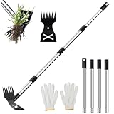 Extractor de Malas Hierbas con Mango Largo de 150cm,Cortador de Maleza