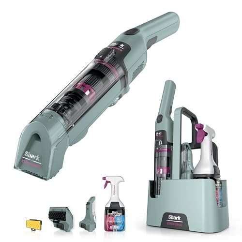 Nettoyeur de tâches sans fil Shark StainForce taches et odeurs, léger, portable, détachant pour tapis, tissus d’ameublement, voitures, panier de rangement, accessoires, formule nettoyante, HX100EUCP